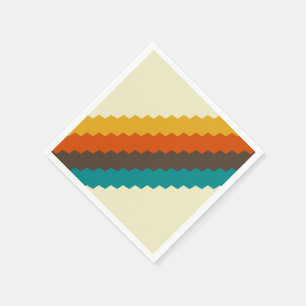 Serviette En Papier motif les années 70 rétro