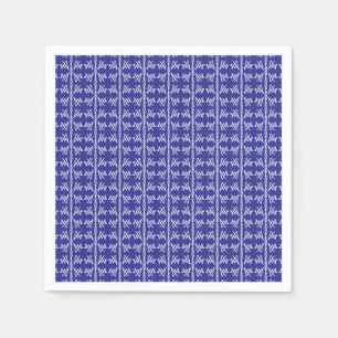 Serviette En Papier Motif Linéaire Abstrait Rustique