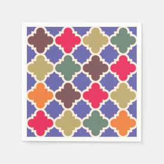Serviette En Papier Motif marocain de mosaïque