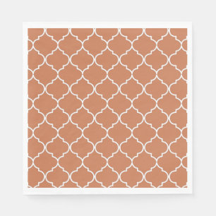 Serviette En Papier Motif marocain méditerranéen en terre cuite