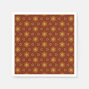 Serviette En Papier Motif Masala Brown épicé