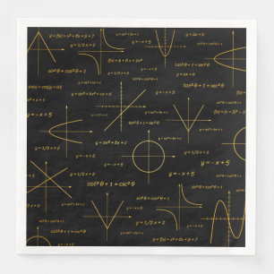 Serviette En Papier motif mathématique abstrait