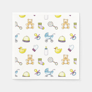 Serviette En Papier Motif mignon de baby shower