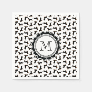 Serviette En Papier Motif mignon de teckel