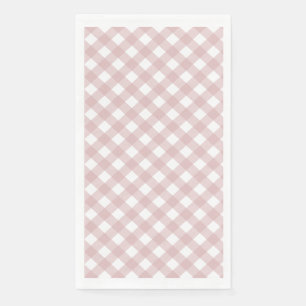 Serviette En Papier Motif minimaliste en teinte rose pâle