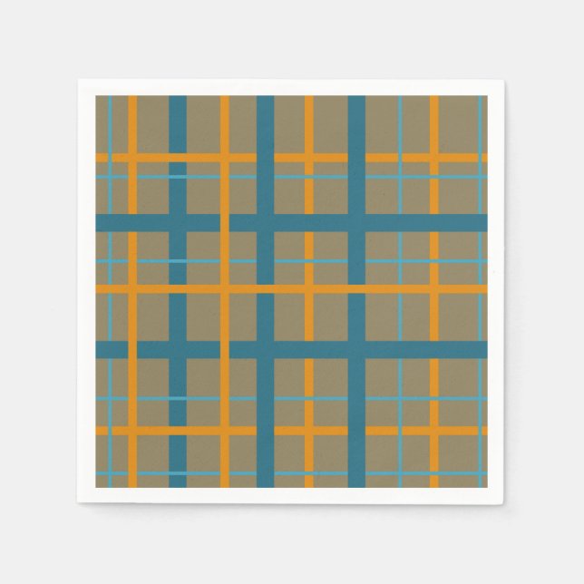 Serviette En Papier Motif moderne (Devant)