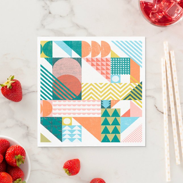 Serviette En Papier Motif Mondial de Formes (Créateur téléchargé)