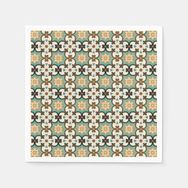 Serviette En Papier Motif moresque (Devant)
