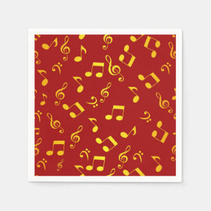 Serviette En Papier Motif musical