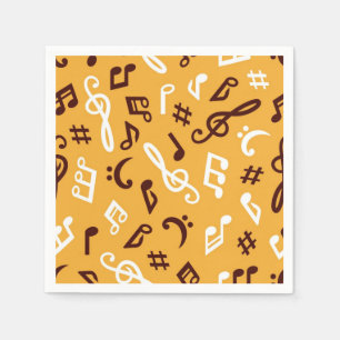 Serviette En Papier Motif musical