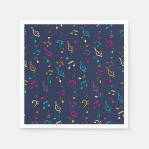 Serviette En Papier Motif musical