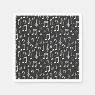 Serviette En Papier Motif musical