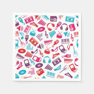 Serviette En Papier Motif musical