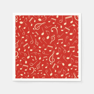 Serviette En Papier Motif musical
