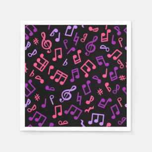 Serviette En Papier Motif musical