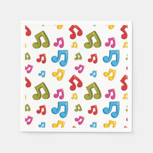 Serviette En Papier Motif musical