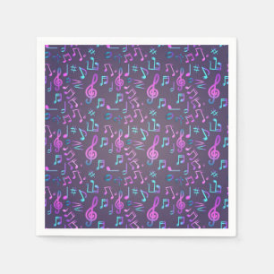 Serviette En Papier Motif musical