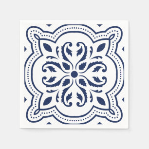 Serviette En Papier Motif ornemental géométrique marocain