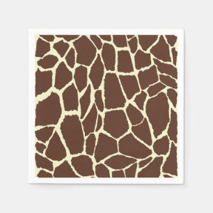 Serviette En Papier Motif Peau de girafe