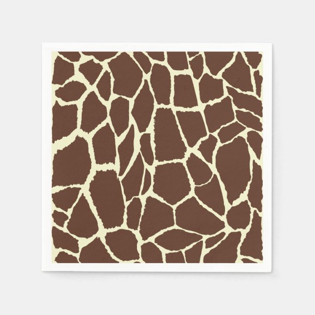 Serviette En Papier Motif Peau de girafe (Devant)