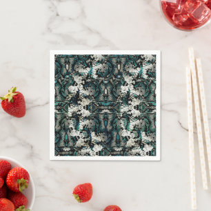 Serviette En Papier Motif Peau de Serpent