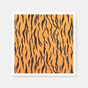 Serviette En Papier Motif Peau de tigre Rayures