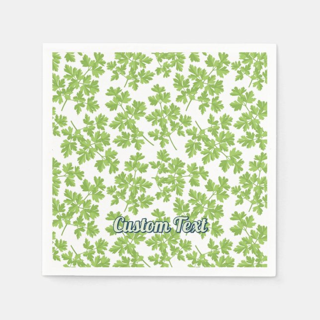 Serviette En Papier Motif Persil (Devant)