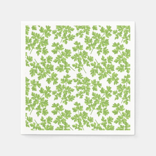Serviette En Papier Motif Persil (Devant)