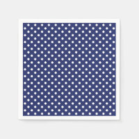 Motif Pois bleu et blanc de la Marine