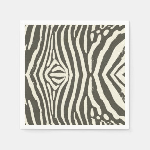 Serviette En Papier Motif Poster de animal Zebra Stripe