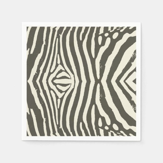 Serviette En Papier Motif Poster de animal Zebra Stripe (Devant)