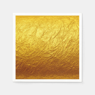 Serviette En Papier Motif PUR de PAPIER d'OR + votre texte/photo