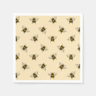 Serviette En Papier Motif Queen Bee