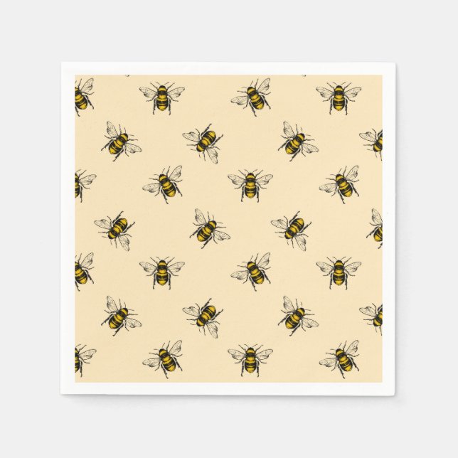 Serviette En Papier Motif Queen Bee (Devant)