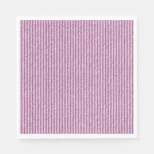 Serviette En Papier Motif rayé corduroy rose décontracté