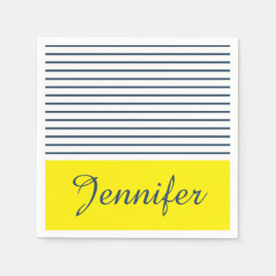 Serviette En Papier Motif rayé moderne