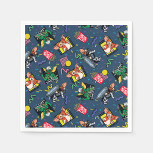 Serviette En Papier Motif Rétro-onde Gremlins™ 80's