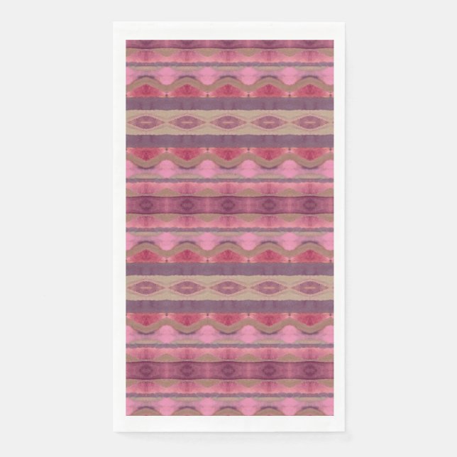 Serviette En Papier Motif rose (Devant)
