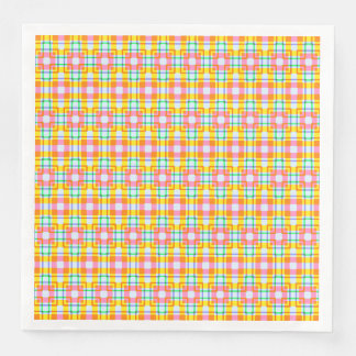 Serviette En Papier Motif Rose Couleurs de Printemps