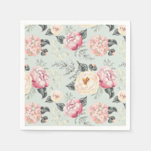 Serviette En Papier Motif rose Rose Garden