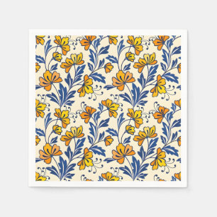 Serviette En Papier Motif sans couture époustouflant de fleurs et de f