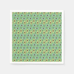 Serviette En Papier Motif semi-verdoyant Avocado