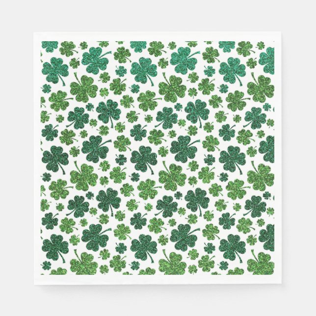Serviette En Papier Motif shamrock Delight (Devant)