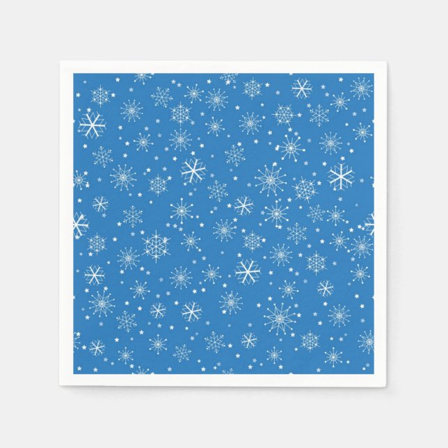 Serviette En Papier Motif Snowflake (Devant)