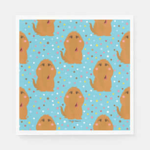 Serviette En Papier Motif Snuffleupagus Blue Stars & Dots