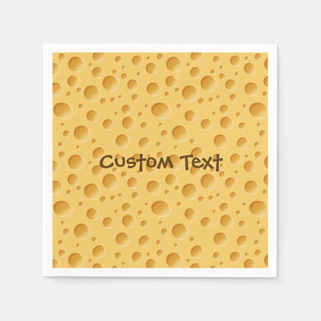 Serviette En Papier Motif suisse au fromage (Devant)