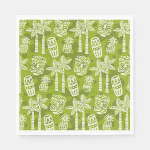 Serviette En Papier Motif Tiki Moderne Rétro du Milieu du Siècle