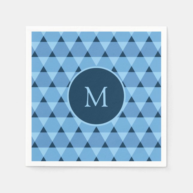 Serviette En Papier Motif triangles (Devant)