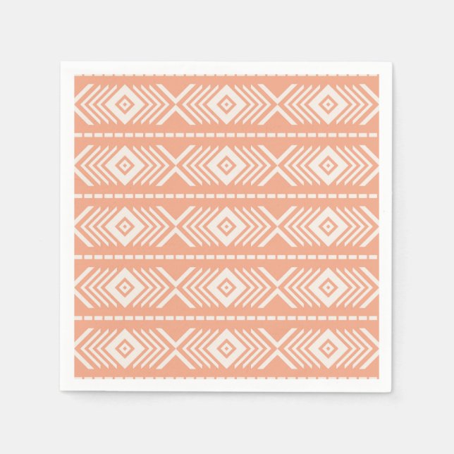 Serviette En Papier Motif tribal (Devant)