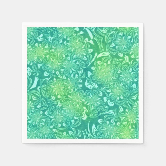 Serviette En Papier Motif tropical (Devant)